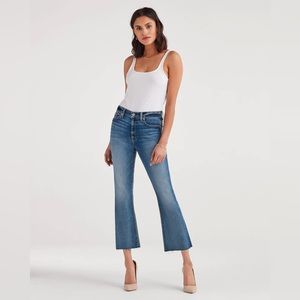7 For All Mankind High Waisted Slim Kick Jeans in Canyon Ranch